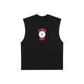 Emblem Raw Edge Cotton Tank Top