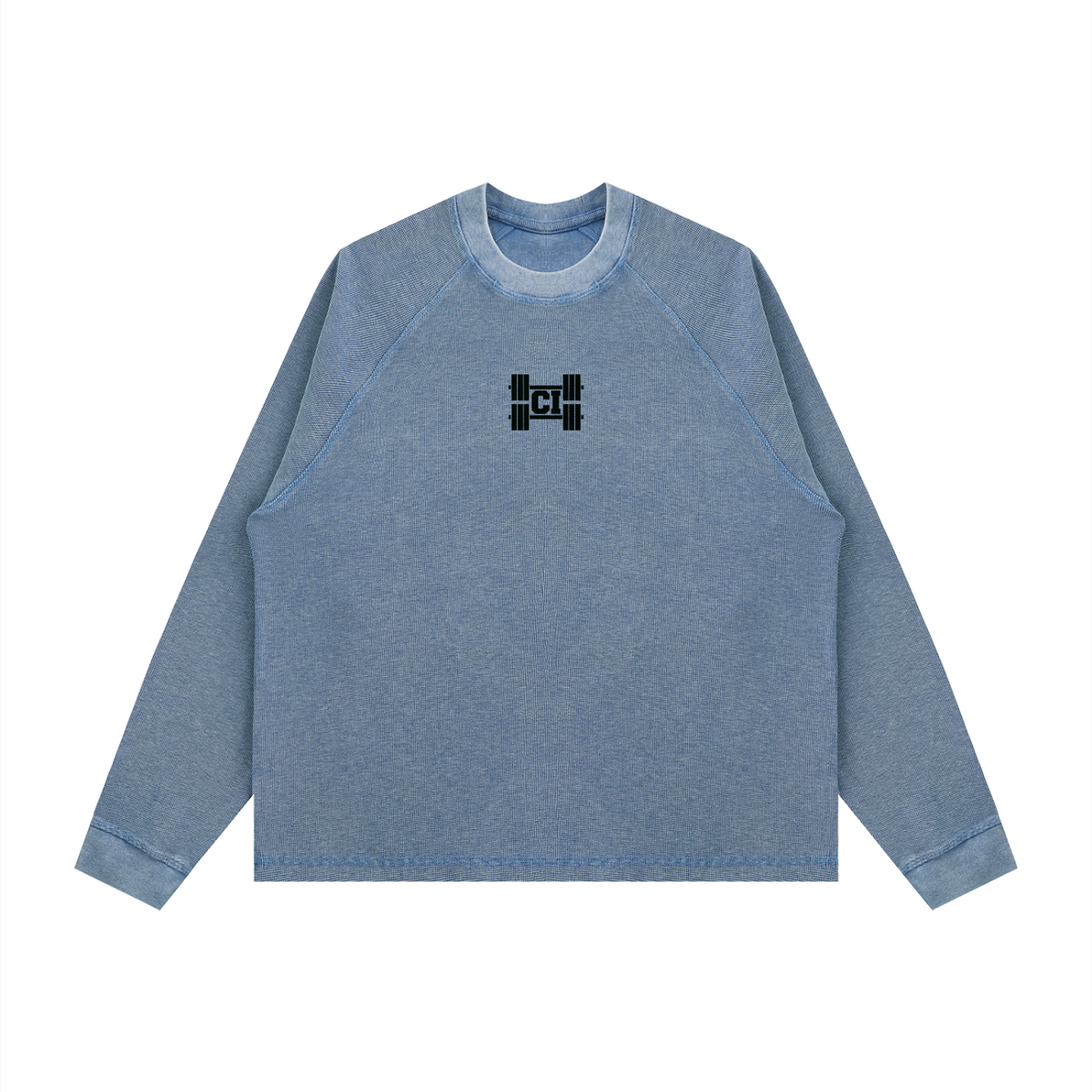 CI Vintage Wash Boxy  Waffle Shirt