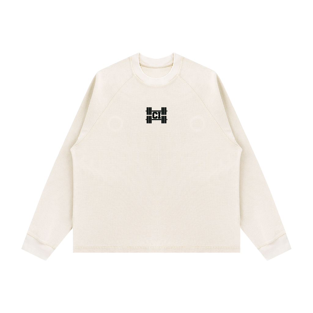 CI Vintage Wash Boxy  Waffle Shirt