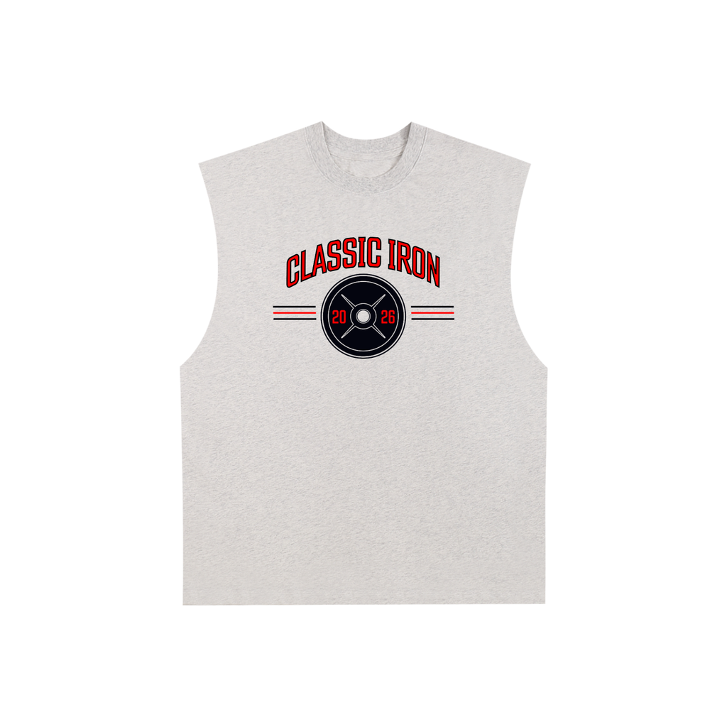 Inaugural Raw Edge Cotton Tank Top