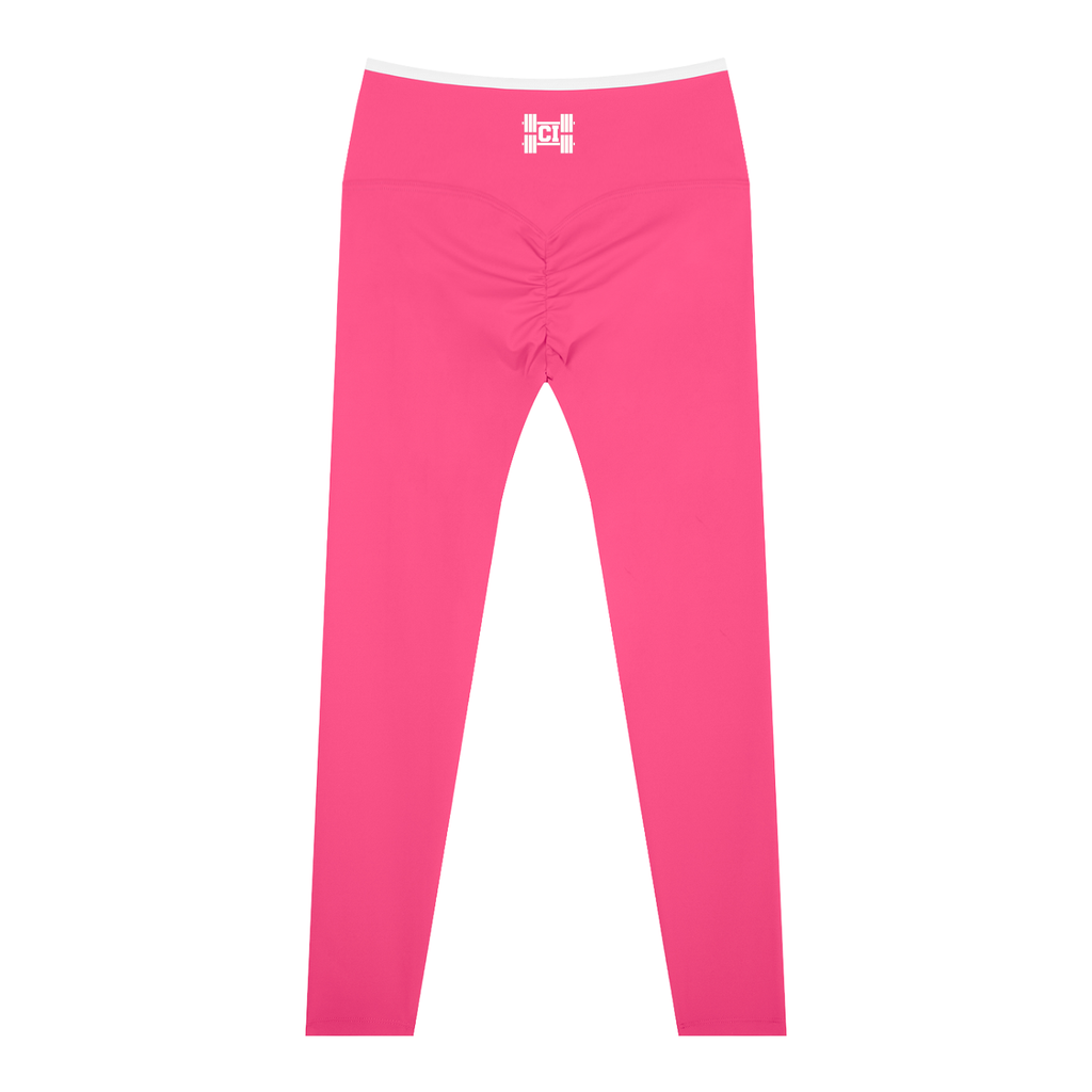 CI Ruched High-Waisted Yoga Leggings