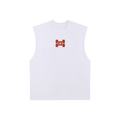 Classic Iron Raw Edge Cotton Tank Top
