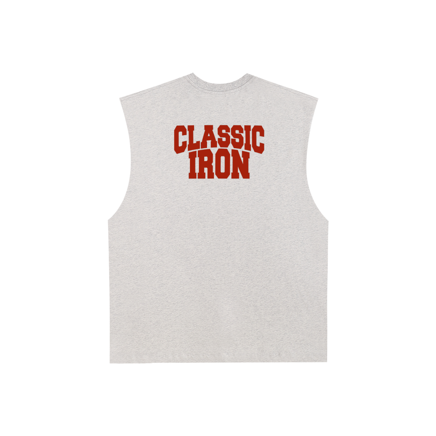 Classic Iron Raw Edge Cotton Tank Top
