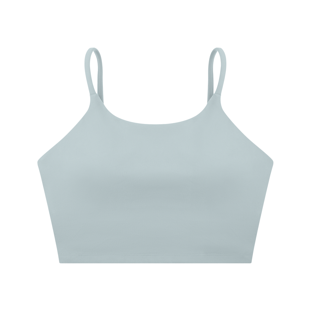 Cursive Spaghetti Strap Yoga Sports Bra