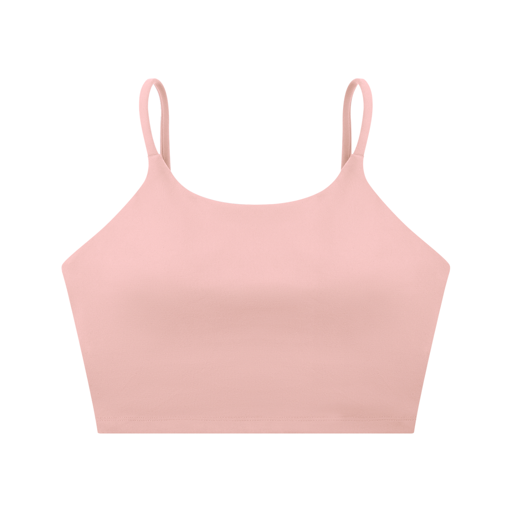 Cursive Spaghetti Strap Yoga Sports Bra