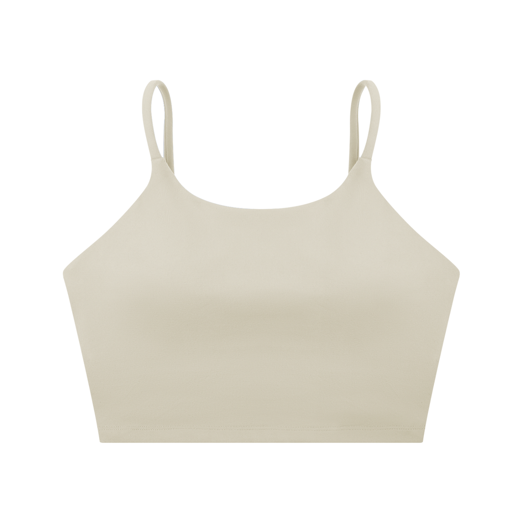 Cursive Spaghetti Strap Yoga Sports Bra