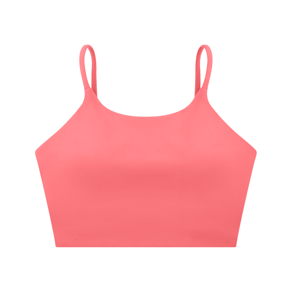 Cursive Spaghetti Strap Yoga Sports Bra