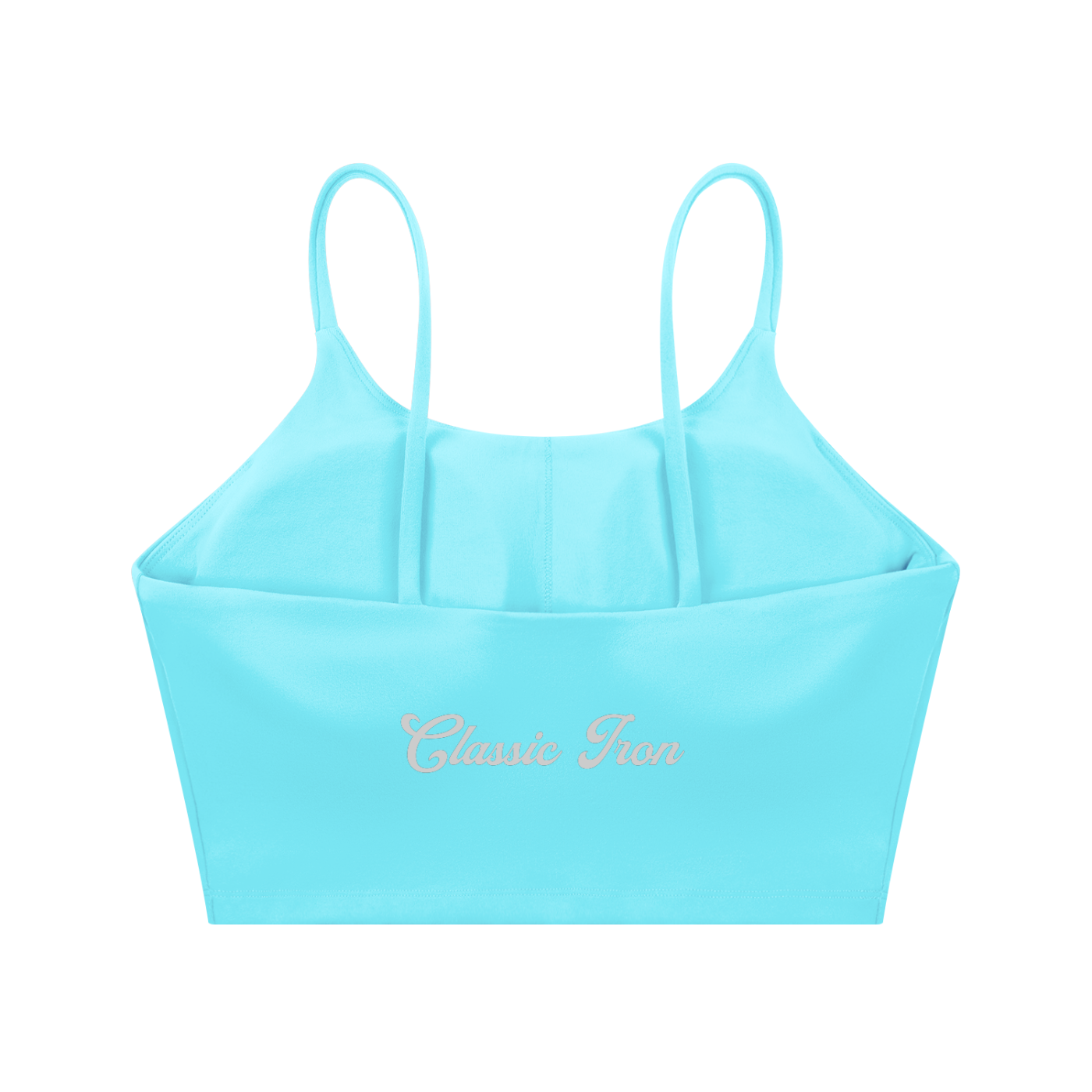 Cursive Spaghetti Strap Yoga Sports Bra