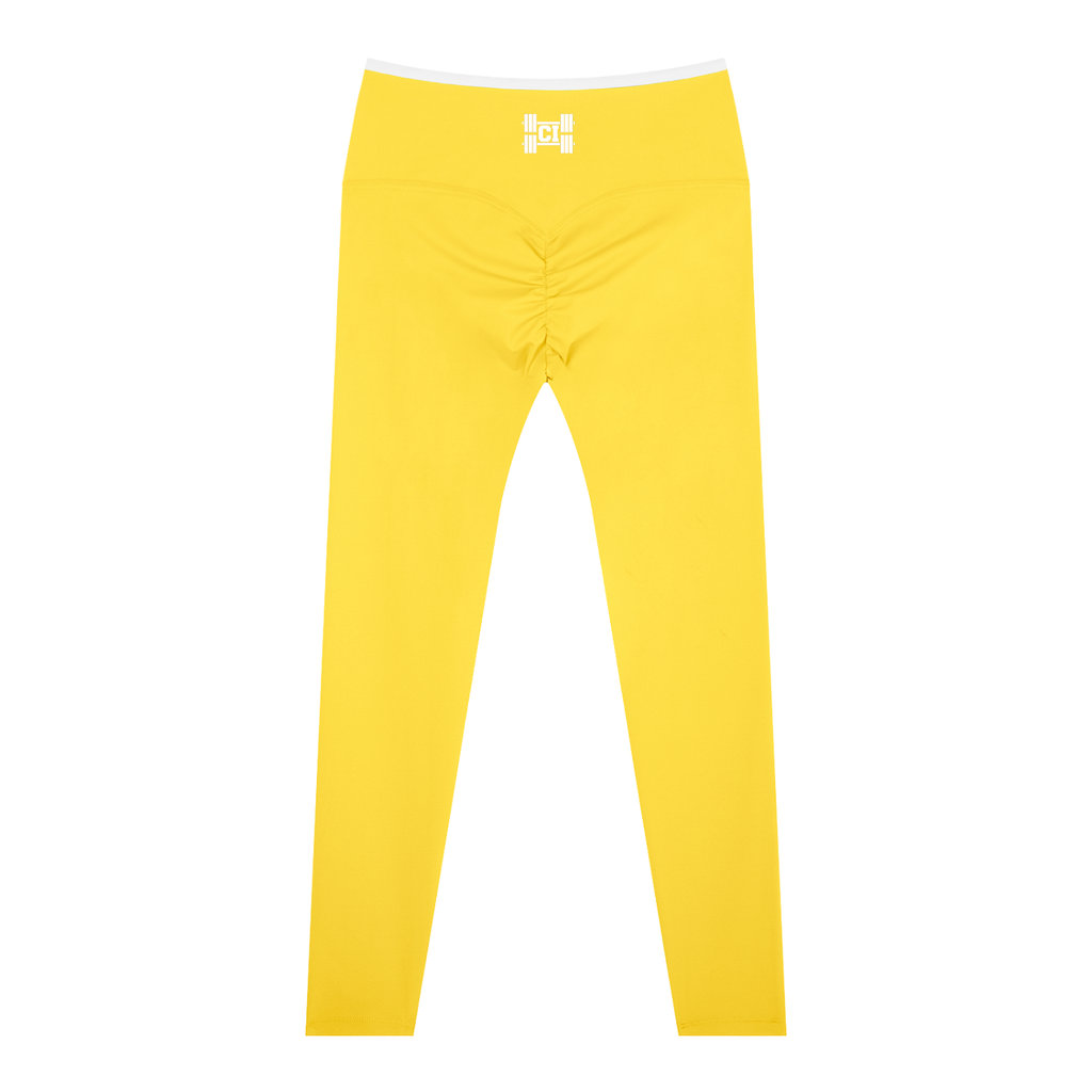 CI Ruched High-Waisted Yoga Leggings