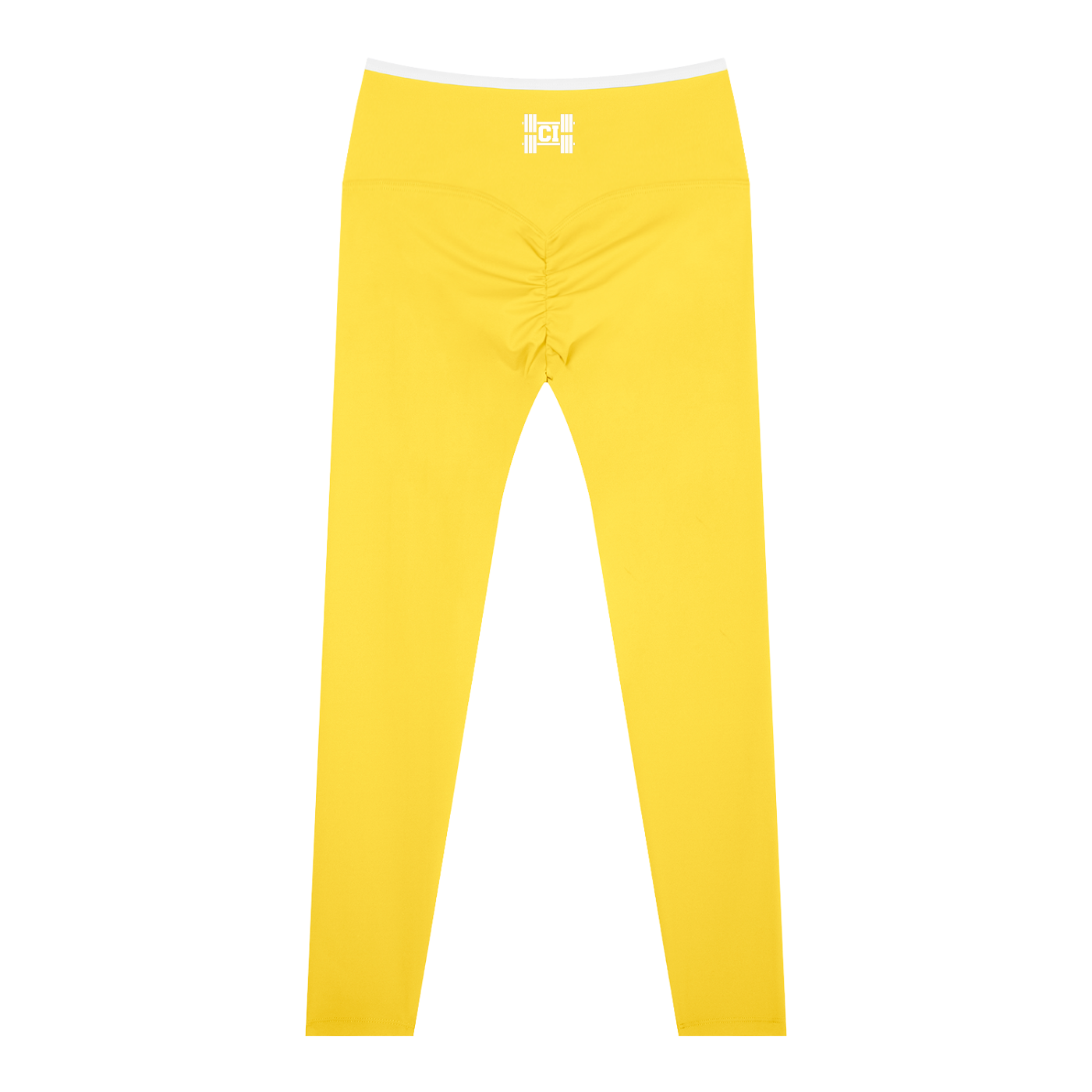 CI Ruched High-Waisted Yoga Leggings