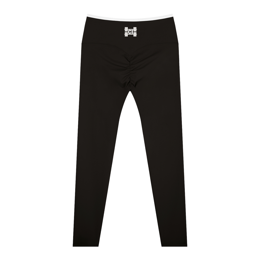 CI Ruched High-Waisted Yoga Leggings