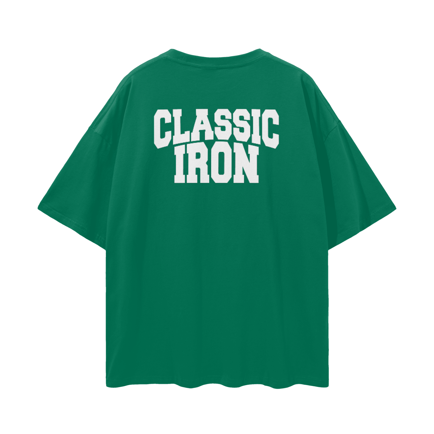 Classic Iron Streetwear Loose Drop Shoulder T-Shirt