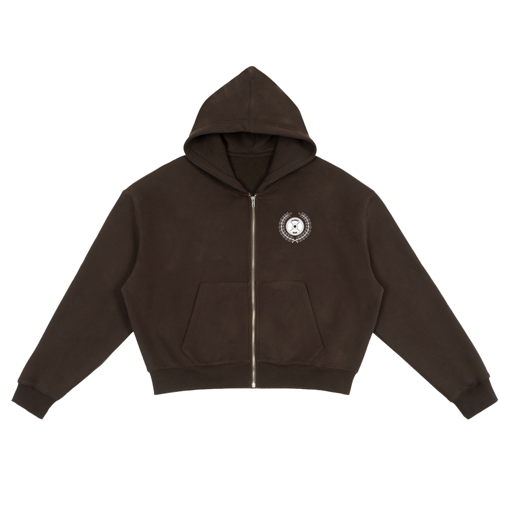 Laurel Zip-Up Boxy Hoodie