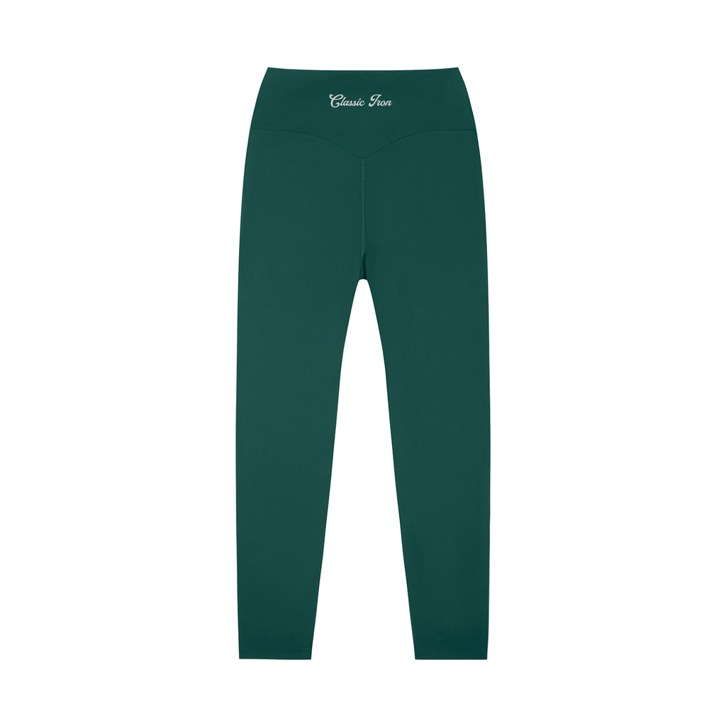 Cursive High-Waisted Yoga Leggings