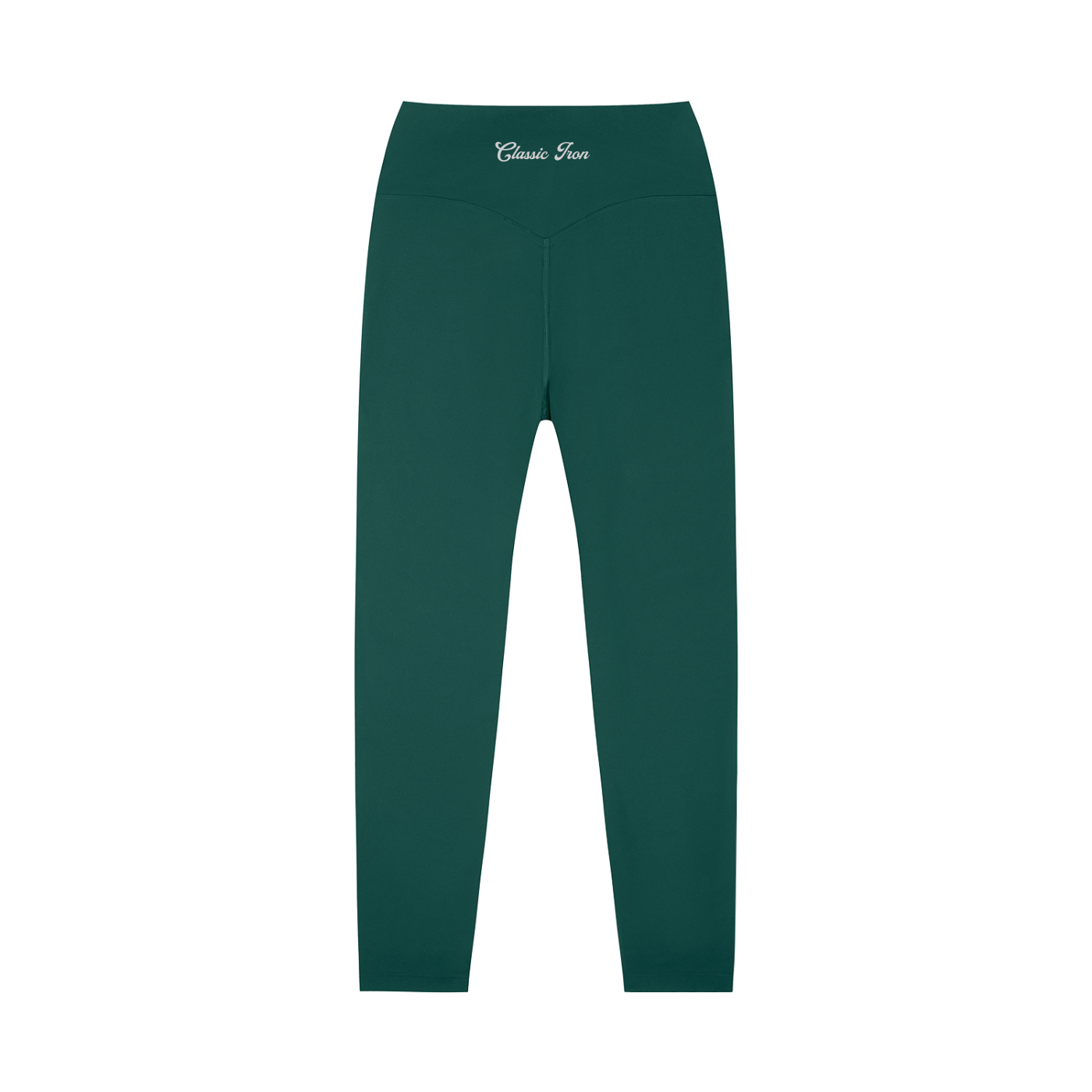 Cursive High-Waisted Yoga Leggings