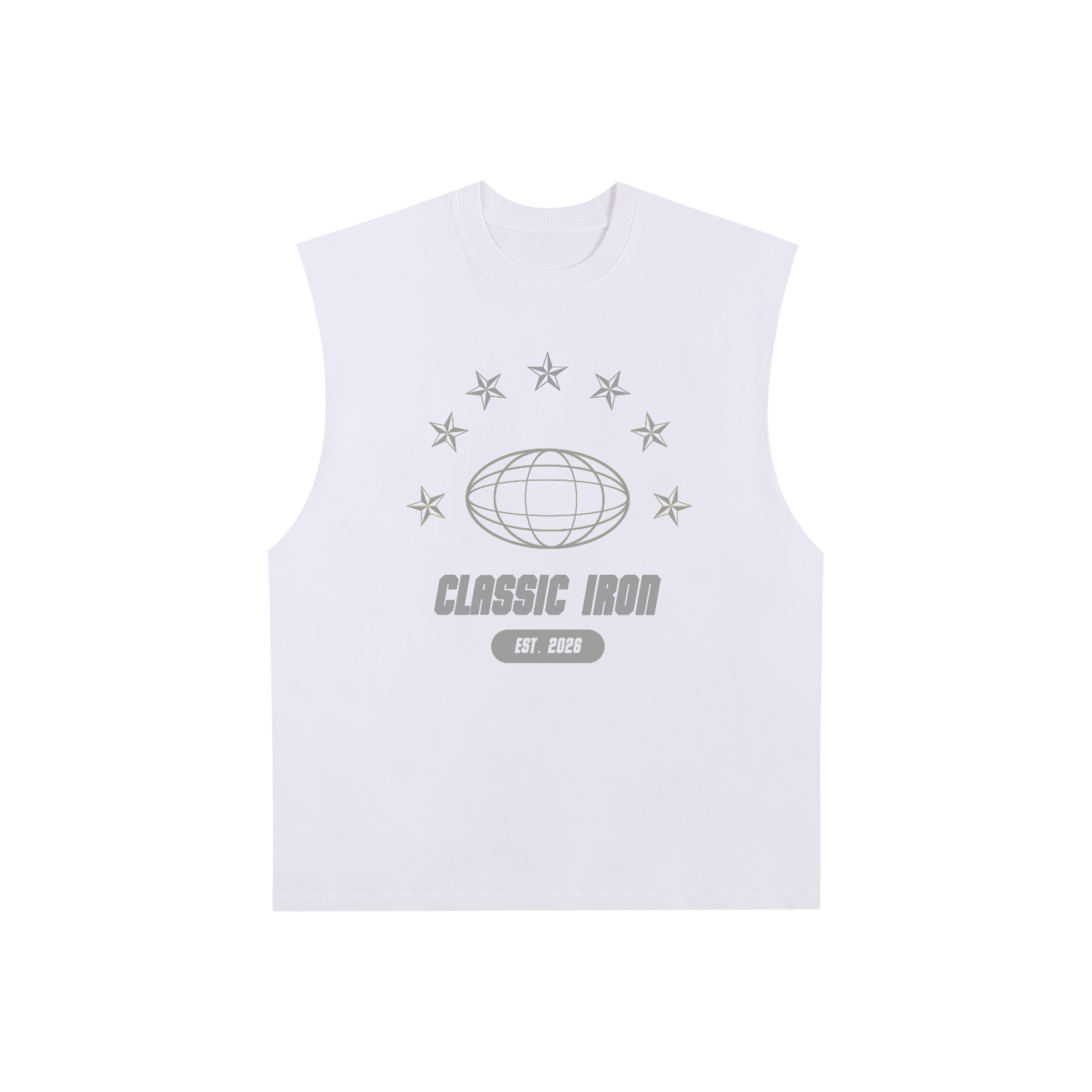 World Wide Raw Edge Cotton Tank Top