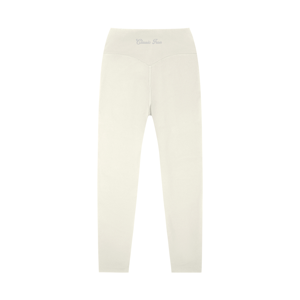 Cursive High-Waisted Yoga Leggings