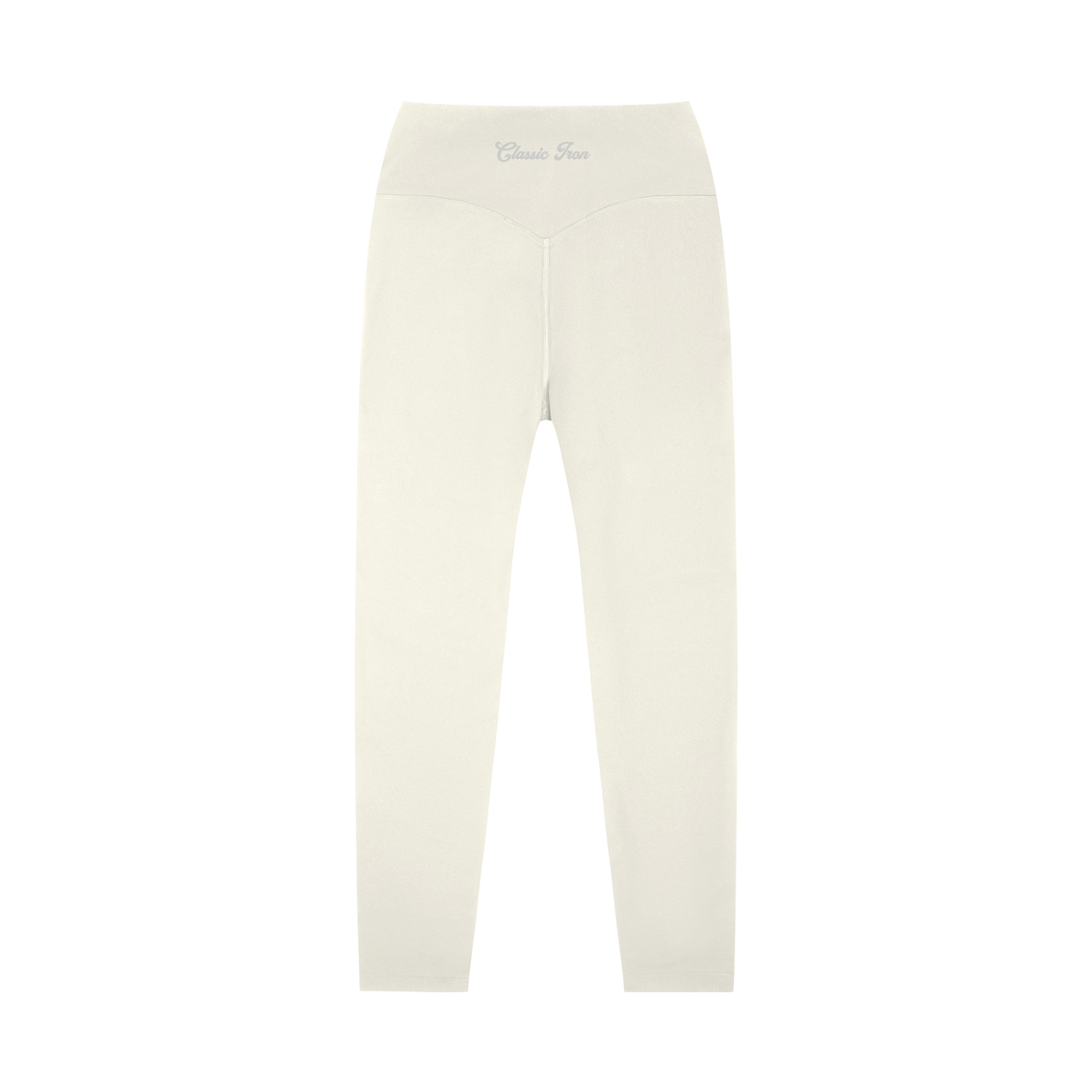 Cursive High-Waisted Yoga Leggings