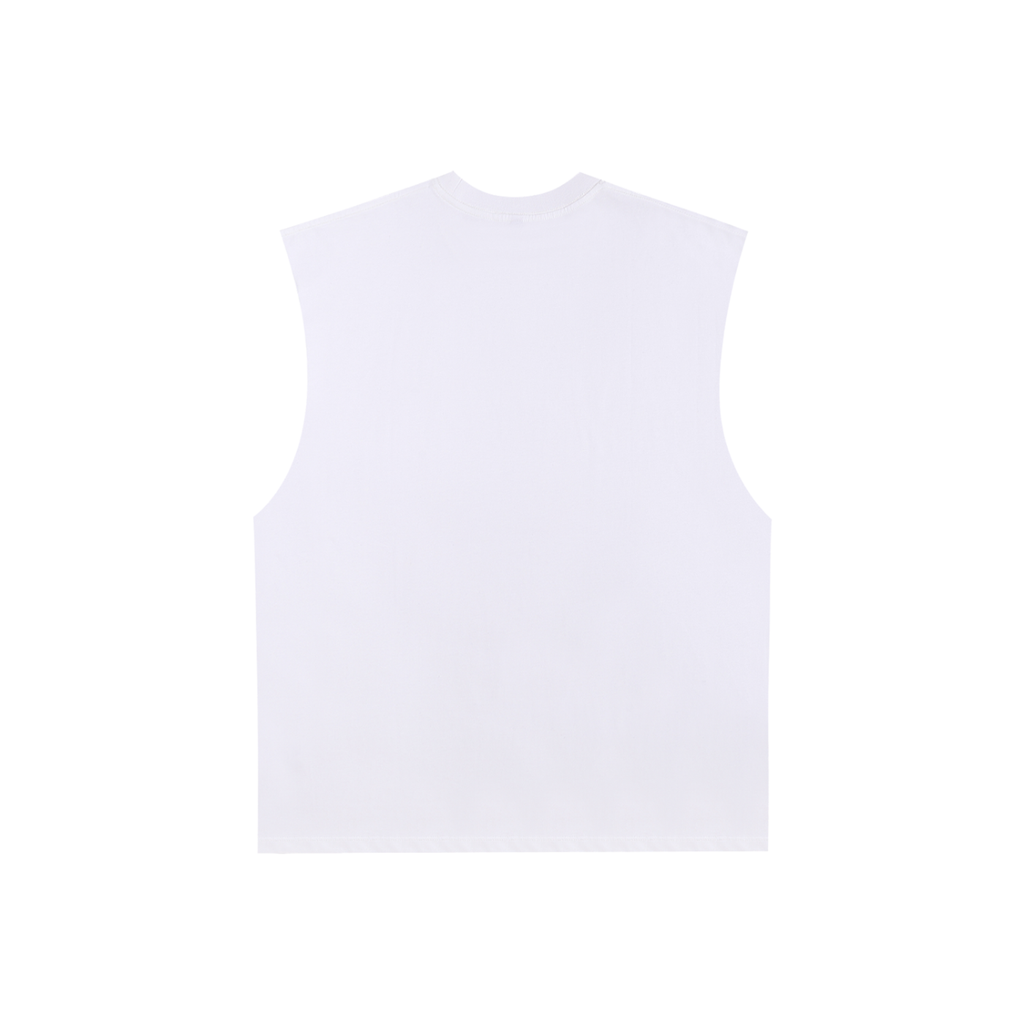 Inaugural Raw Edge Cotton Tank Top