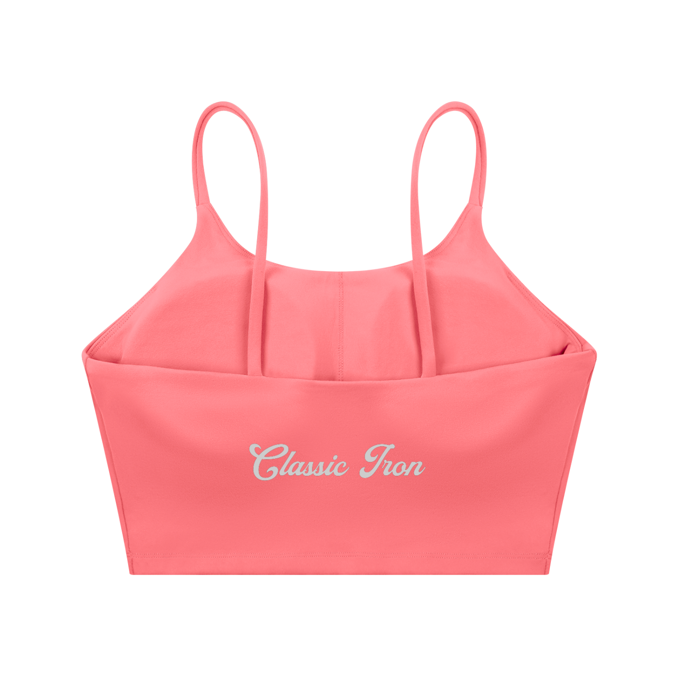 Cursive Spaghetti Strap Yoga Sports Bra