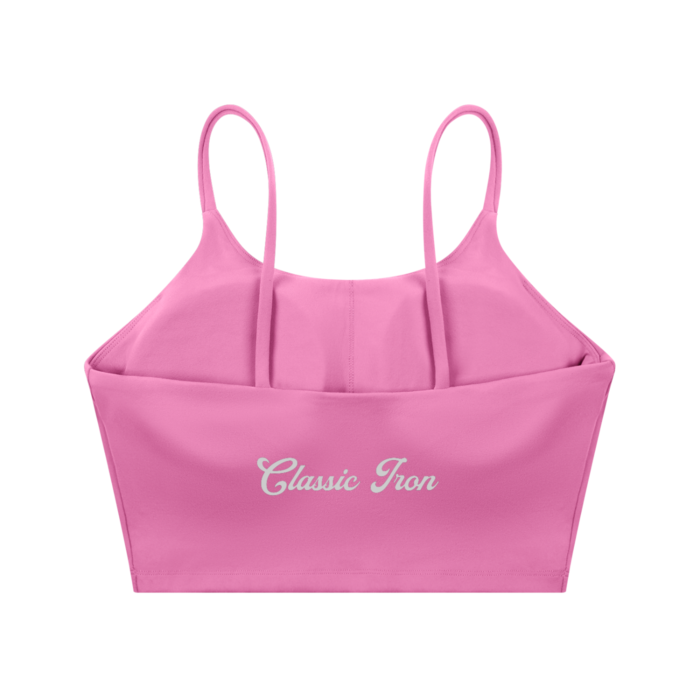 Cursive Spaghetti Strap Yoga Sports Bra