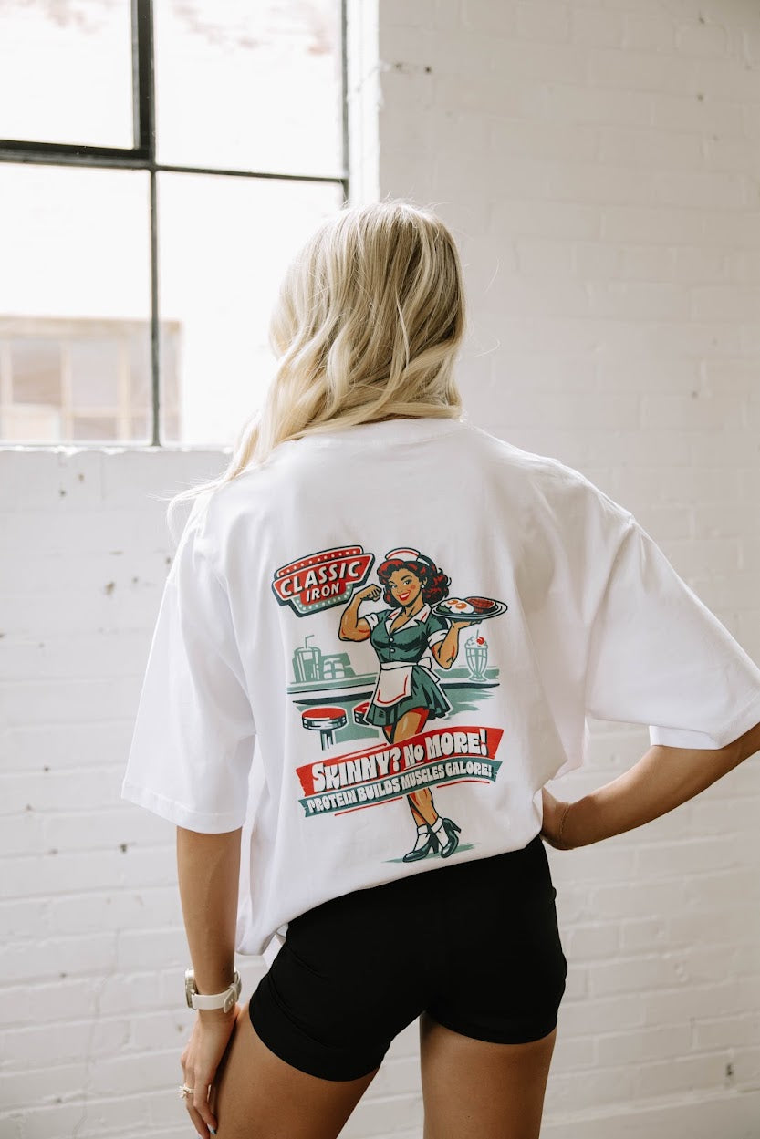 Protein Diner Loose Drop Shoulder T-Shirt