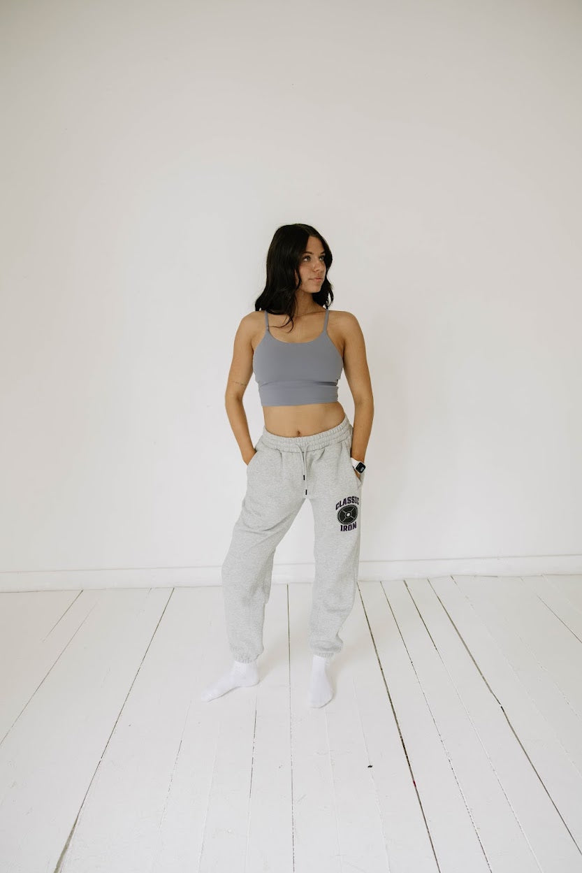 Cursive Spaghetti Strap Yoga Sports Bra