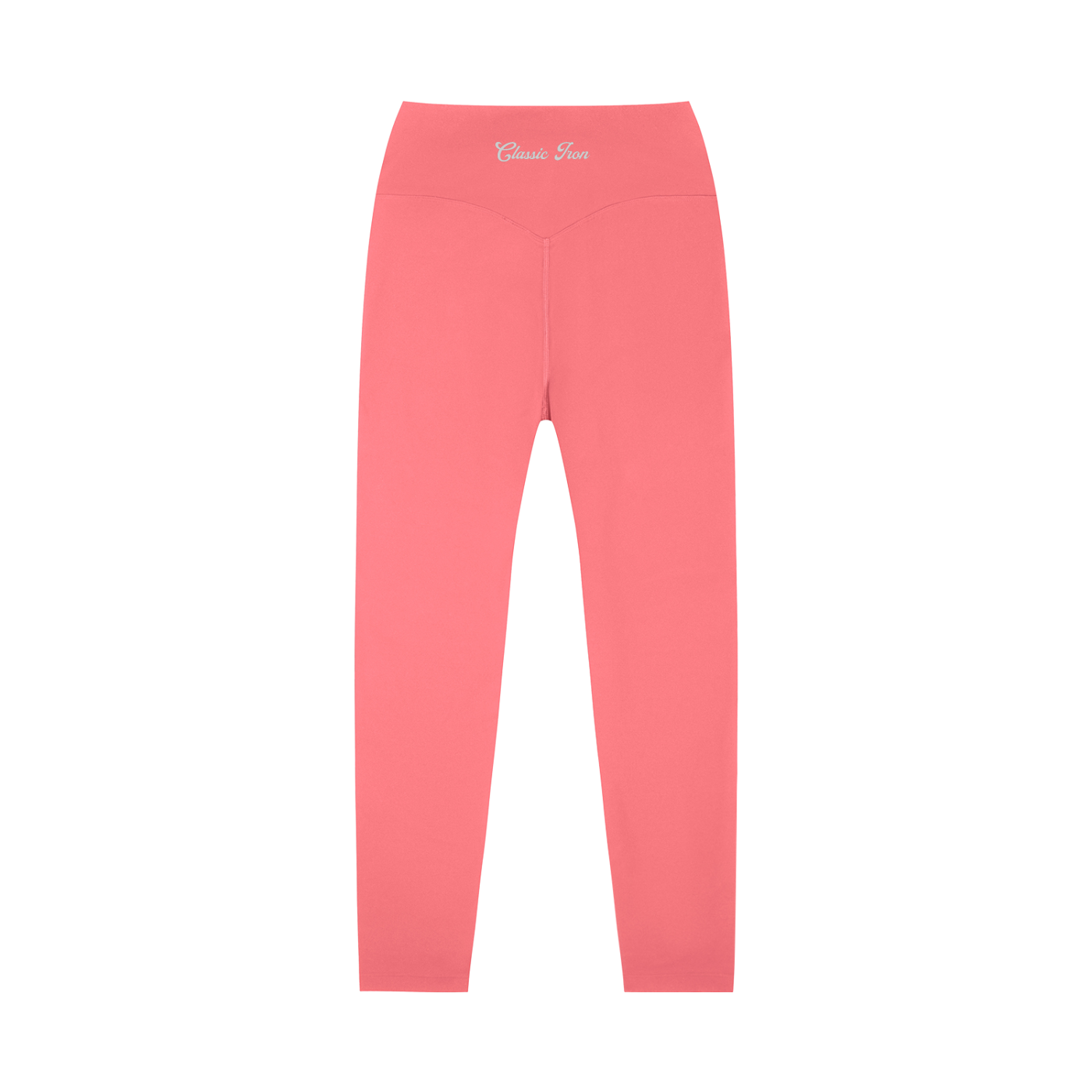 Cursive High-Waisted Yoga Leggings