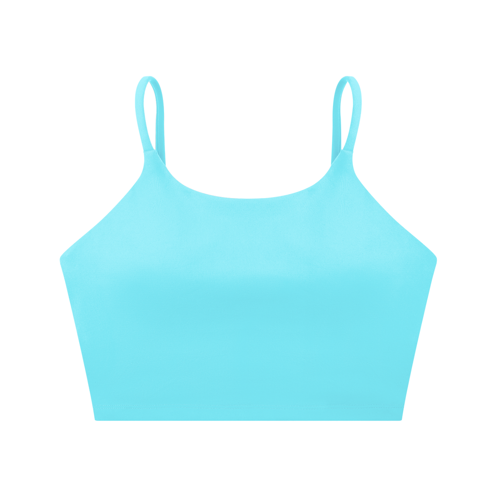 Cursive Spaghetti Strap Yoga Sports Bra