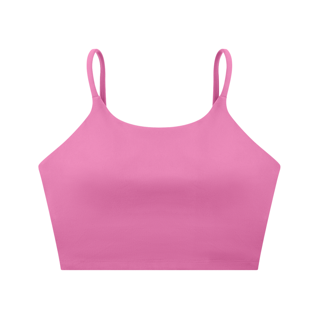 Cursive Spaghetti Strap Yoga Sports Bra