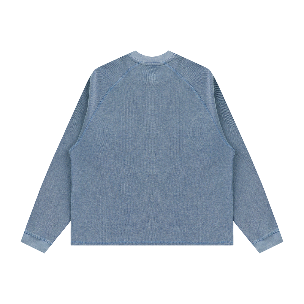 CI Vintage Wash Boxy  Waffle Shirt