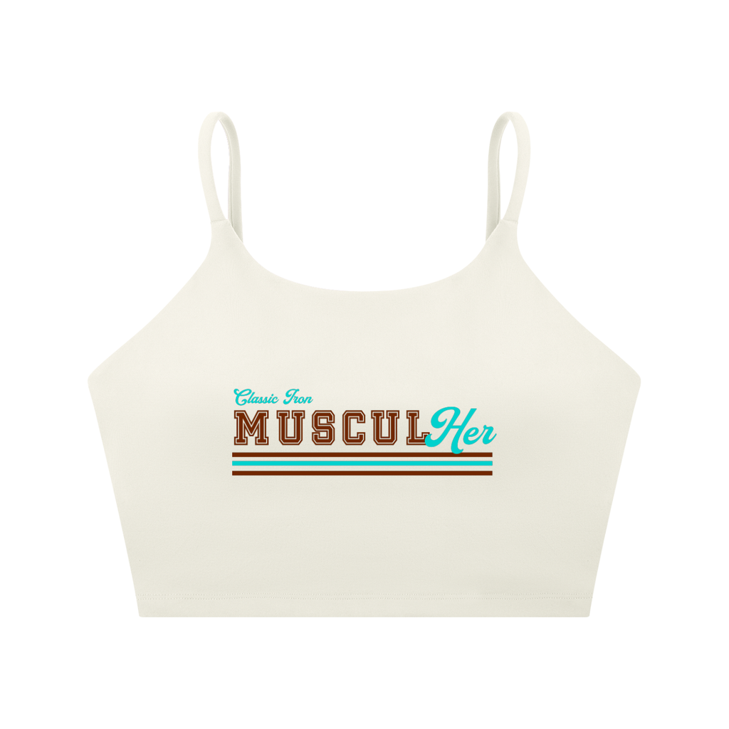 MusculHer Spaghetti Strap Yoga Sports Bra