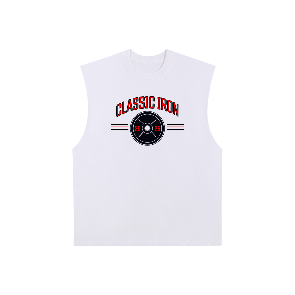 Inaugural Raw Edge Cotton Tank Top