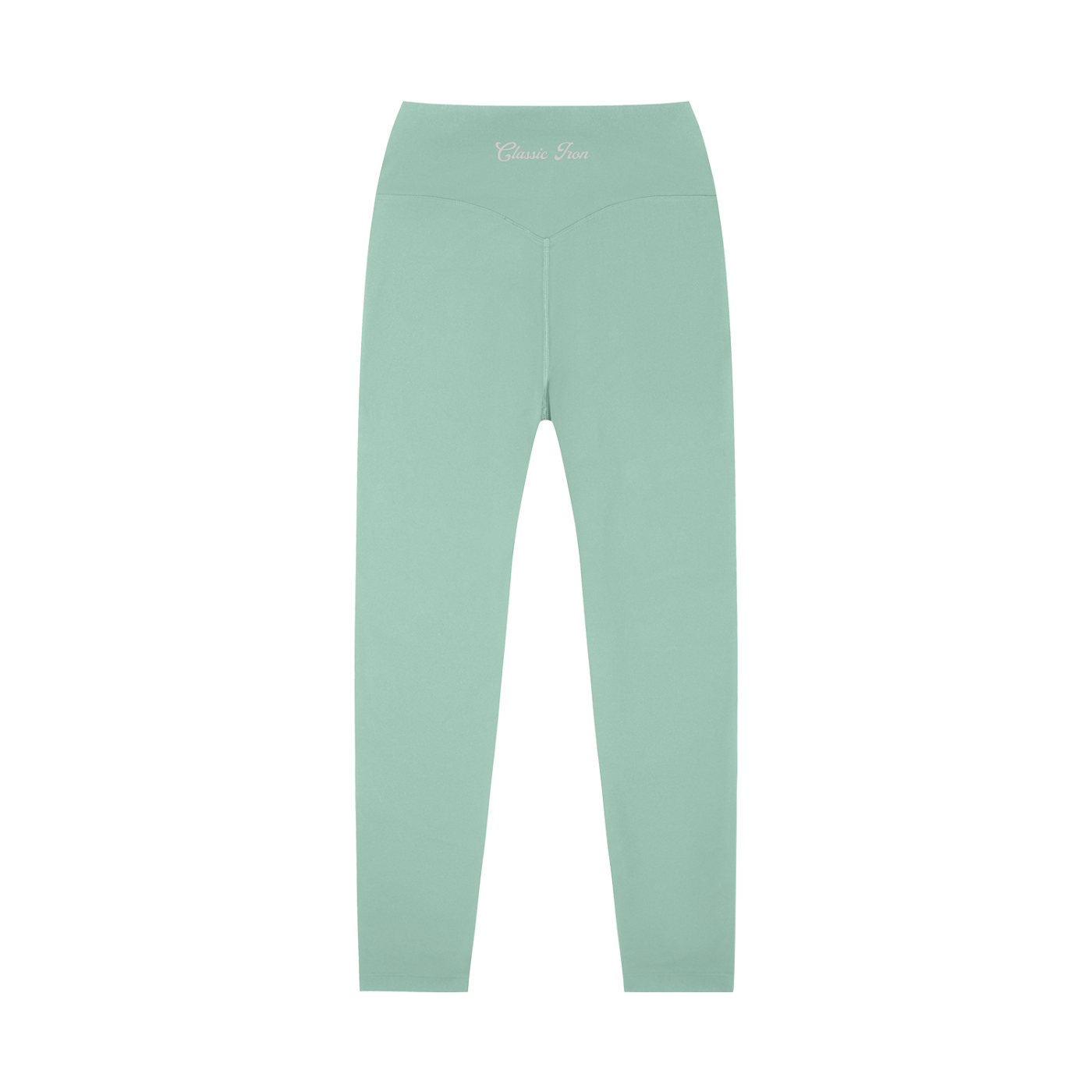 Cursive High-Waisted Yoga Leggings