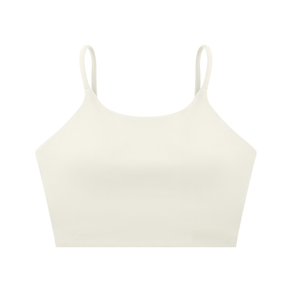 Cursive Spaghetti Strap Yoga Sports Bra