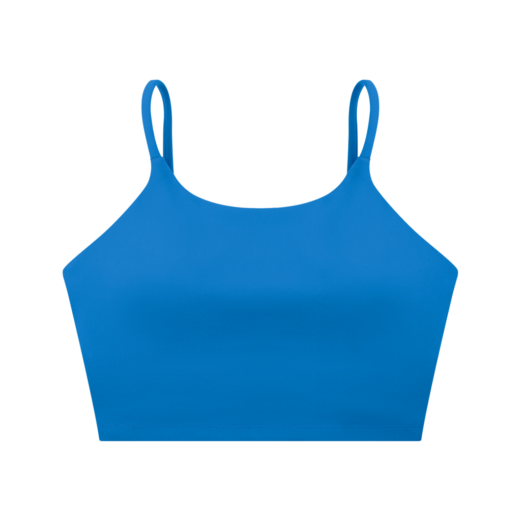 Cursive Spaghetti Strap Yoga Sports Bra