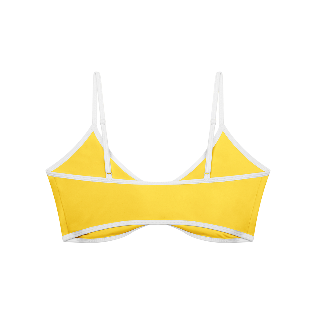 CI Women's Color Block Ruched V-Neck Sports Bra