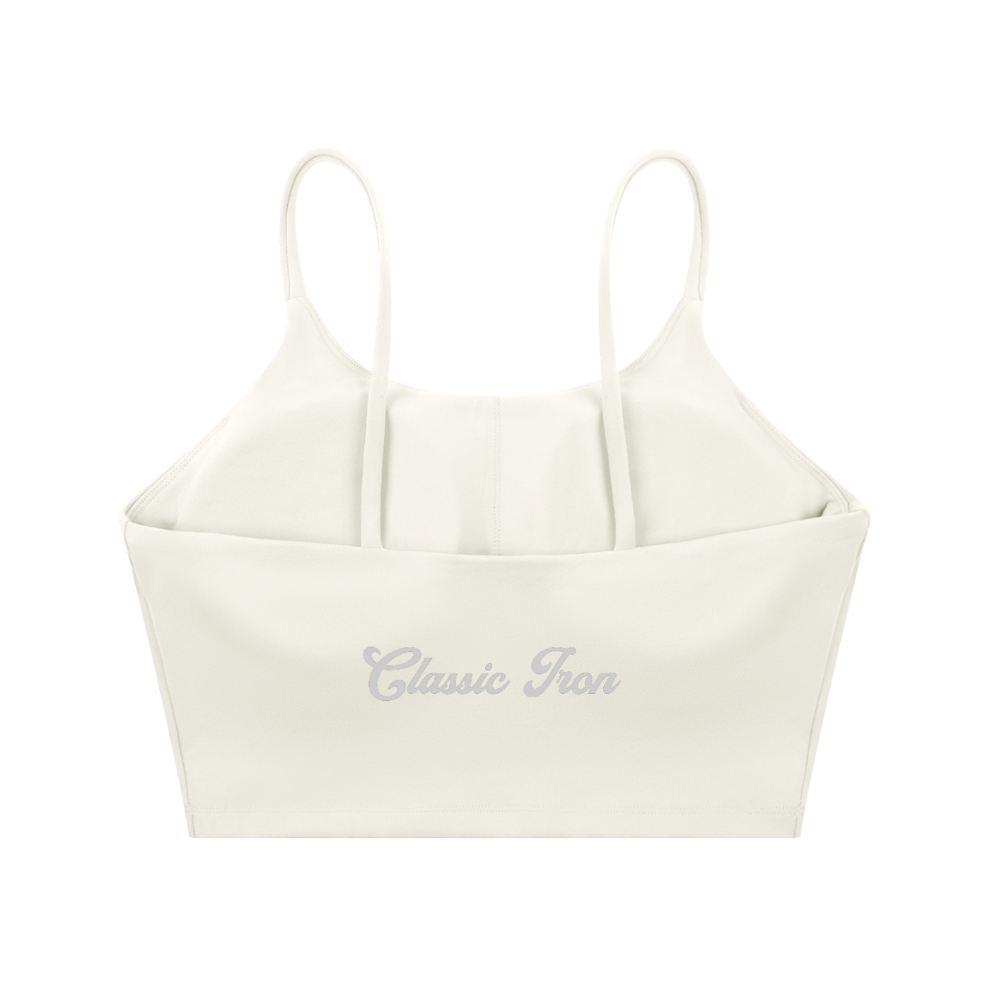 Cursive Spaghetti Strap Yoga Sports Bra