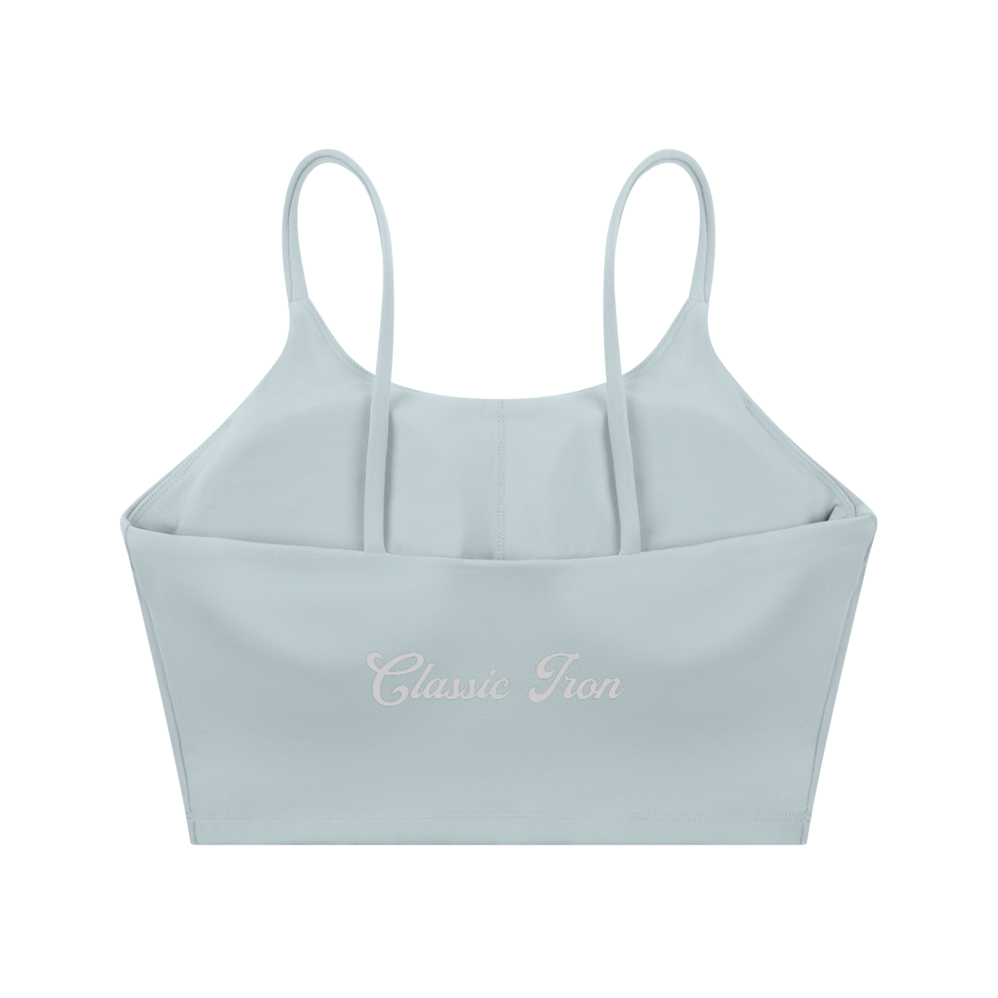 Cursive Spaghetti Strap Yoga Sports Bra