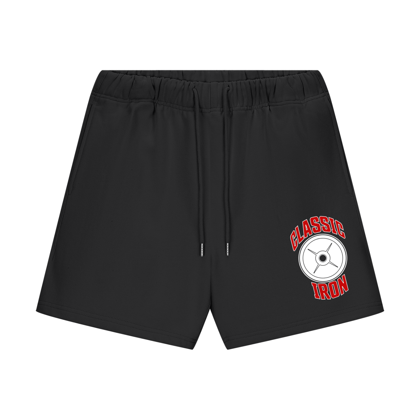 Emblem Unisex Heavyweight Fleece Loose Fit Shorts