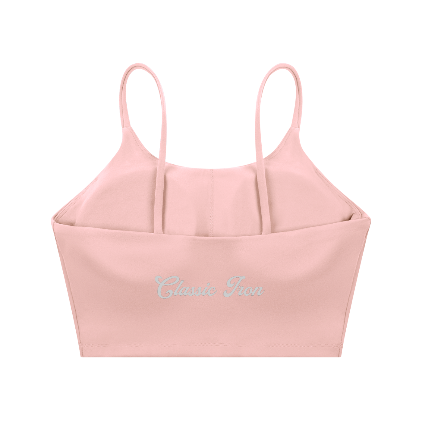 Cursive Spaghetti Strap Yoga Sports Bra