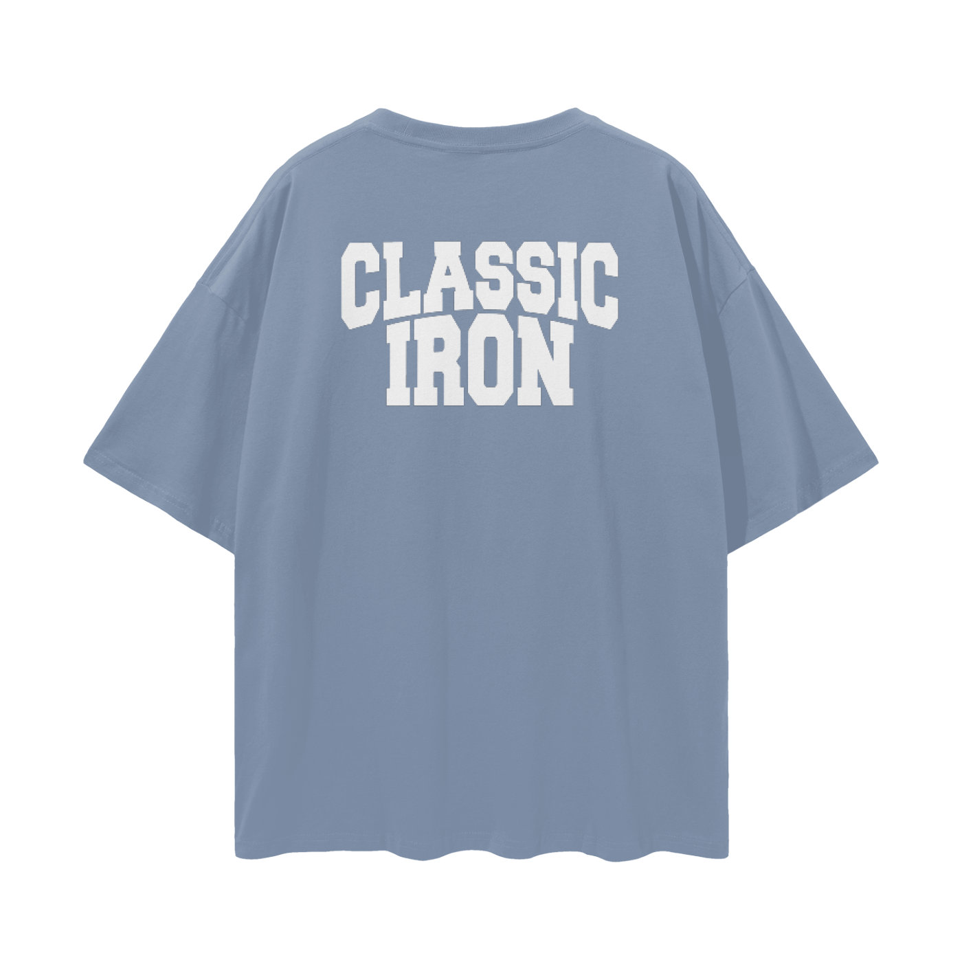 Classic Iron Streetwear Loose Drop Shoulder T-Shirt