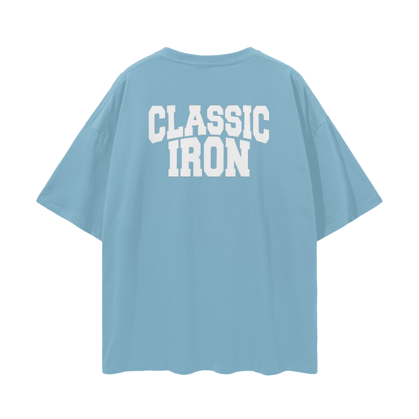Classic Iron Streetwear Loose Drop Shoulder T-Shirt