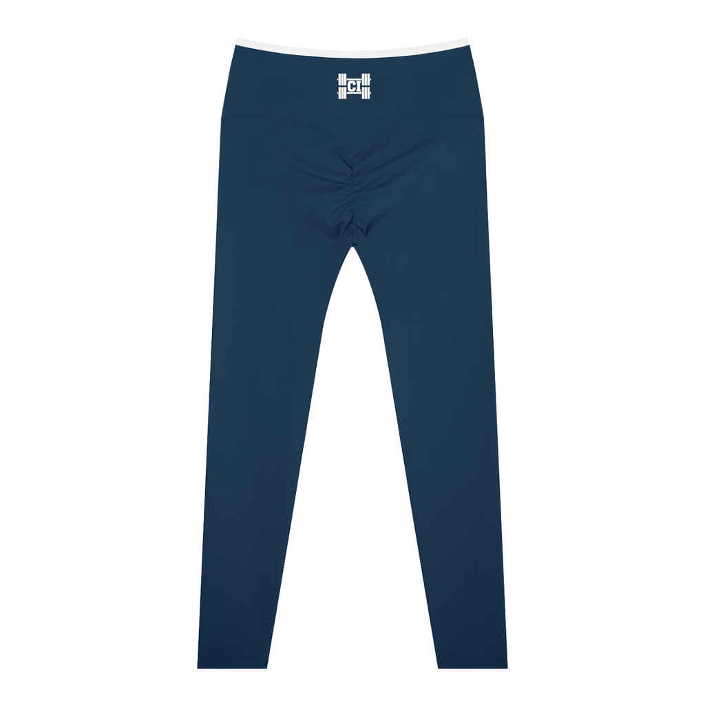 CI Ruched High-Waisted Yoga Leggings