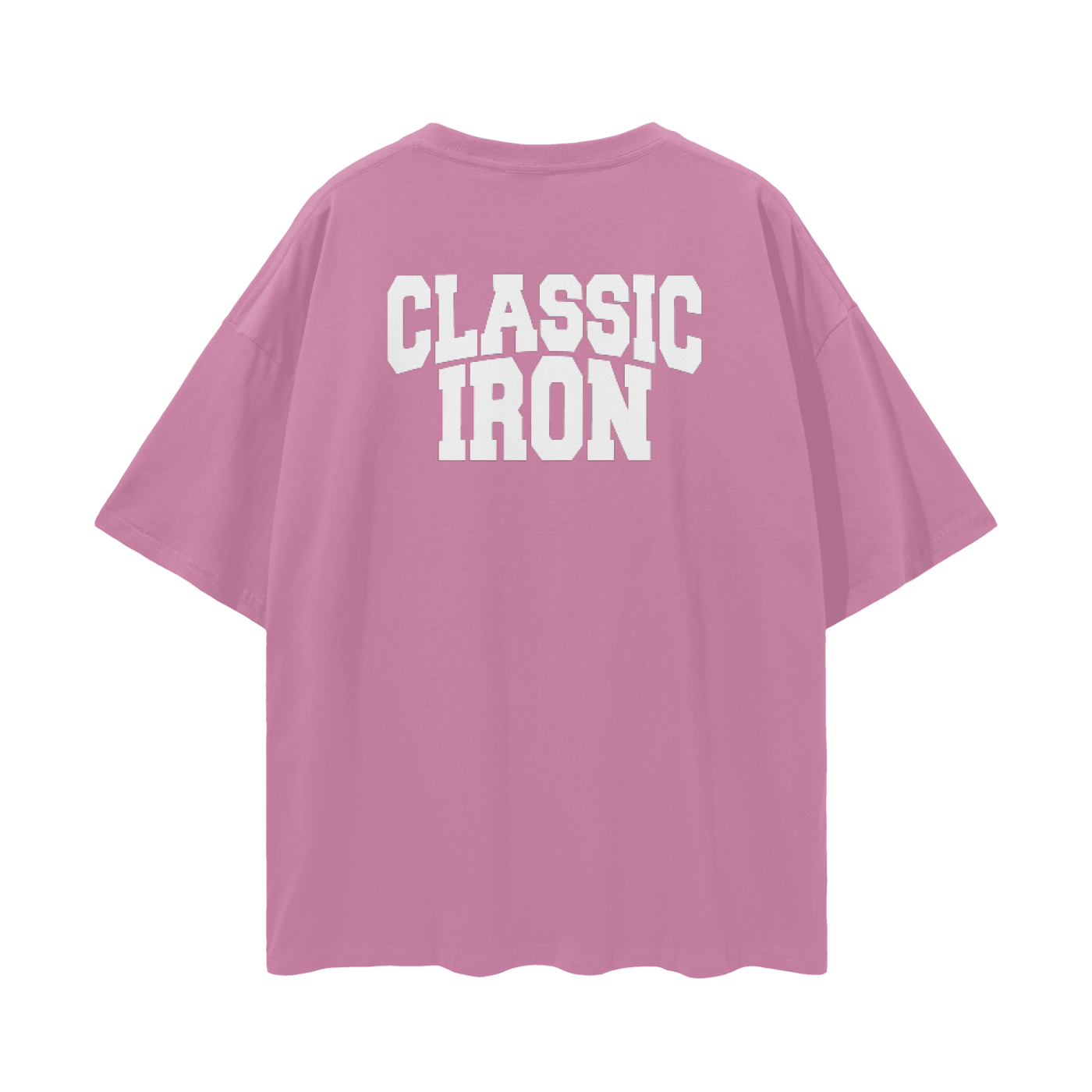 Classic Iron Streetwear Loose Drop Shoulder T-Shirt