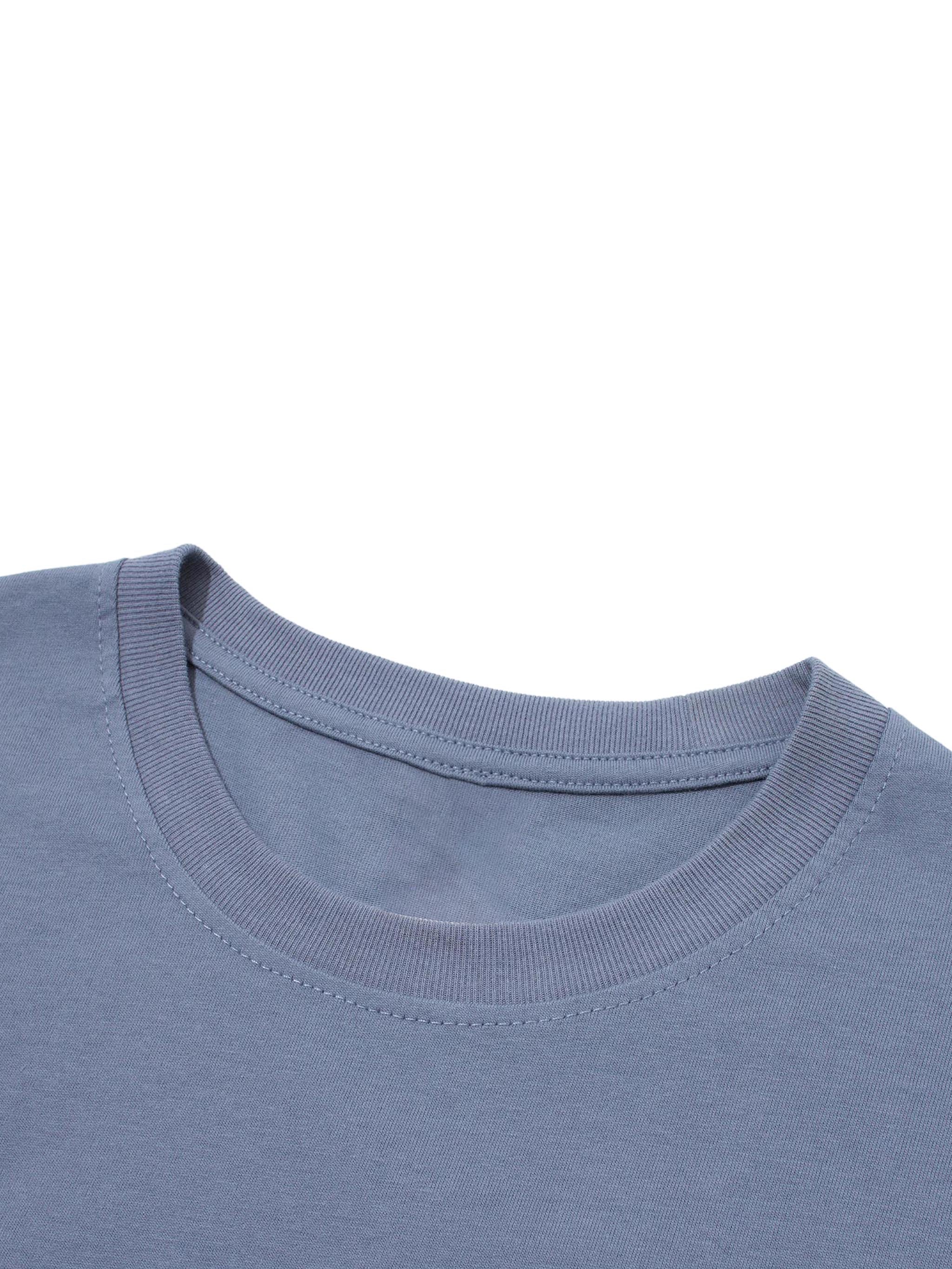Classic Iron Streetwear Loose Drop Shoulder T-Shirt